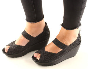 Hallie - Black Metallic